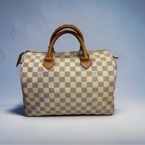 LV Speedy 30 Damier Azur | Authentic Louis Vuitton Satchel | with COA